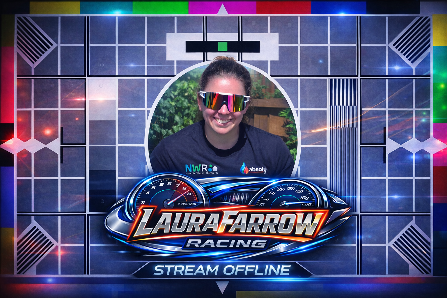 Laura Farrow Racing stream offline card